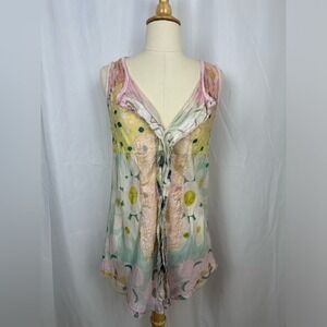 NWT Silk Gregory Parkinson Bohemian Top Sz S